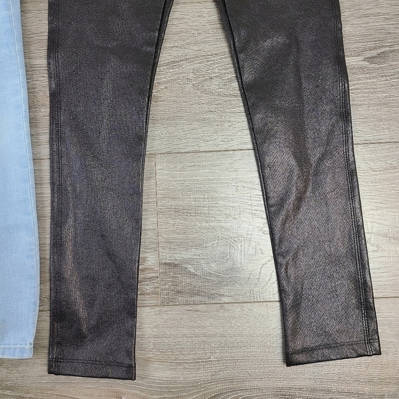 Lot of 3 Girl's Pants Leggings Jeans and Faux Leather Pants Size 9-12 - Picture 12 of 15